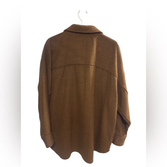 Venice Brown Button-Up Shacket - Picture 2 of 2